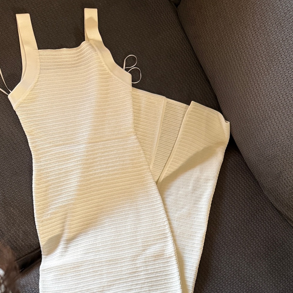 Bershka Cream Maxi Dress